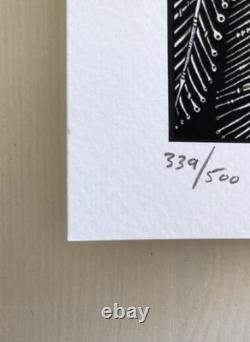 Emek Chief Mini Art Print Doodled S/N# 339/500 Pearl Jam 2015