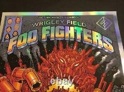 Emek Foo Fighters Poster Wrigley Chicago 2018 Artist Ed Sperry Pearl Jam Cubs AE