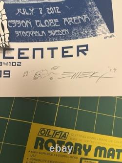 Emek Pearl Jam Live In Two Dimensions UnCut Blue Keyline Variant RARE DOODLE