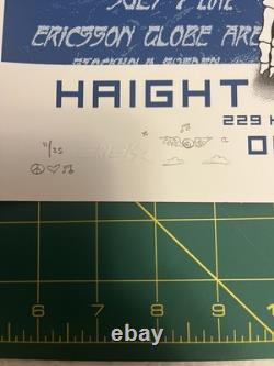 Emek Pearl Jam Live In Two Dimensions UnCut Blue Keyline Variant RARE DOODLE