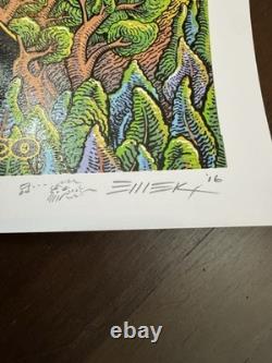 Emek Pearl Jam Telluride Ride Festival 2016 Signed Doodled Concert Poster