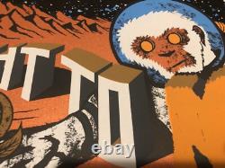 FLIGHT TO MARS S/N Concert Poster M/NM. Pearl Jam Soundgarden Klausen