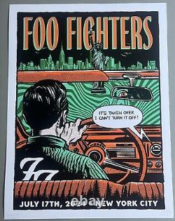 Foo Fighters New York City Gig Poster 2024 Pearl Jam Nirvana AP