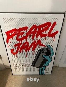 Framed Pearl Jam Poster Seattle 2013