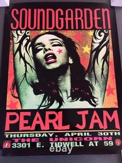 Frank Kozik Green Lady Soundgarden Pearl Jam Gig Poster