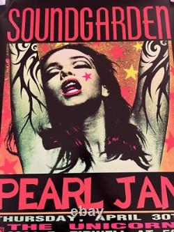 Frank Kozik Green Lady Soundgarden Pearl Jam Gig Poster