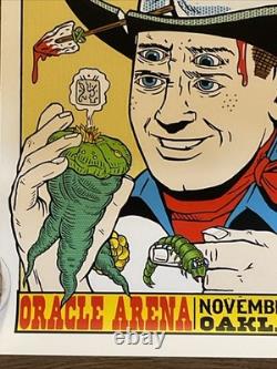 Frank Kozik Pearl Jam Oracle Arena 11/26/13 Oakland CA Concert Poster 18x24