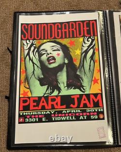 Frank Kozik Soundgarden Pearl Jam Green Lady 1st Edition Poster with Stamp