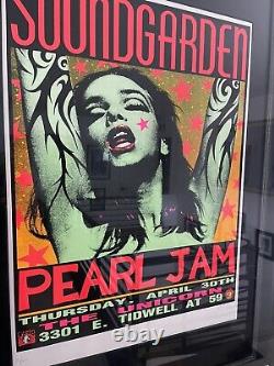 Frank Kozik Soundgarden Pearl Jam The Unicorn Green Lady 1st Edition Poster