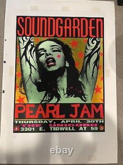 Frank Kozik Soundgarden Pearl Jam The Unicorn Green Lady 1st Edition Poster