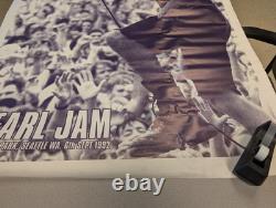 HUGE RARE Pearl Jam Subway Poster Magnusson Park, Seattle, WA 1992 Eddie Vedder
