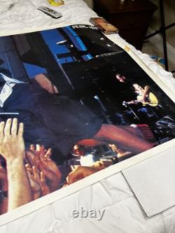 HUGE Vintage Pearl Jam Eddie Vedder Tour Poster 39x55 POSTER RARE HTF