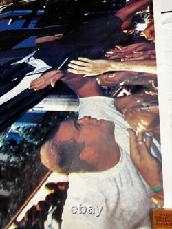 HUGE Vintage Pearl Jam Eddie Vedder Tour Poster 39x55 POSTER RARE HTF