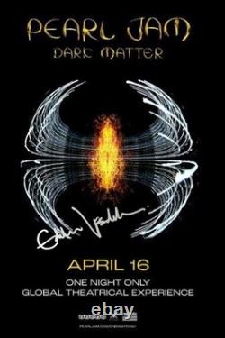 Hand Signed PEARL JAM Dark Matter COLLECTIBLE POSTER Reprint