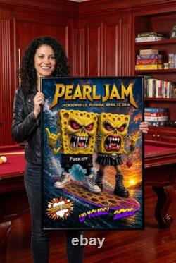 Jaye Metcalfe Poster Pearl Jam Jacksonville FL. Signed Numbered