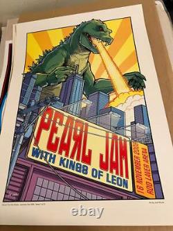 Joe Whyte Pearl Jam w Kings of Leon Nov 16 2006 Rod Laver Arena Poster 18x26
