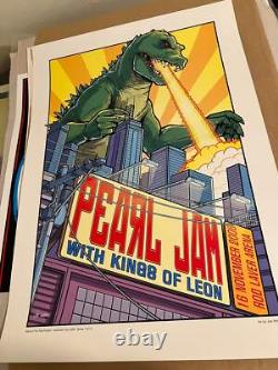Joe Whyte Pearl Jam w Kings of Leon Nov 16 2006 Rod Laver Arena Poster 18x26