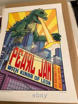 Joe Whyte Pearl Jam w Kings of Leon Nov 16 2006 Rod Laver Arena Poster 18x26