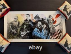 Joey Feldman The Band Print Pearl Jam Eddie Vedder Mike Jeff Matt Stone Boom