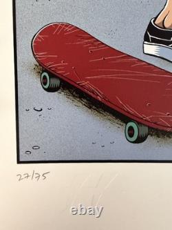 Justin Hampton Pearl Jam Purple Wheat Paste Poster AP Edition Signed/#'d