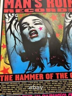 KZ9824 Blue Lady Mans Ruin Hammer Of The Gods Green Pearl Jam Poster 1996 AP