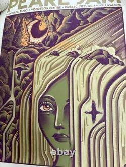 LOT of 2 MINT Pearl Jam 2020 Poster prints Cancel Concert 3/20-22, Ottawa Quebec