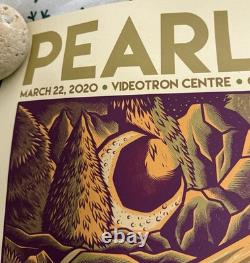 LOT of 2 MINT Pearl Jam 2020 Poster prints Cancel Concert 3/20-22, Ottawa Quebec