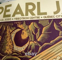LOT of 2 MINT Pearl Jam 2020 Poster prints Cancel Concert 3/20-22, Ottawa Quebec