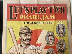 Let's Play 2 Two Pearl Jam- 2017 Poster Chicago, IL Metro Mint Eddie Vedder
