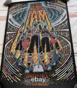 Lot of 3 Pearl Jam 2024 Wrigley Chicago Aug 29/31 posters Klausen, Preece, McAll