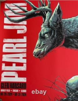 Lot of 3 Pearl Jam 2024 Wrigley Chicago Aug 29/31 posters Klausen, Preece, McAll