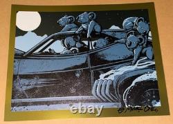 MUNK ONE Signed Mini Print Pearl Jam koala 2009 poster Gold Foil Australia