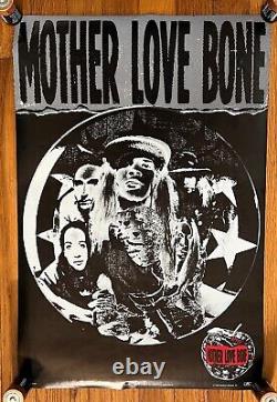 Mother Love Bone Pearl Jam Apple ULTRA RARE original promo poster 1990