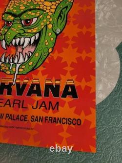 NIRVANA PEARL JAM RHCP 1991 Cow Palace Bill Graham Poster BGP-51