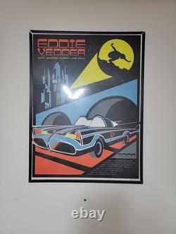 NM 2008 Brad Klausen Eddie Vedder Summer Tour Poster Pearl Jam Batmobile Batman