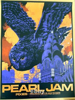 OFFICIAL Pearl Jam Sydney Australia 2024 Poster AP #/100 Ken Taylor IN STOCK