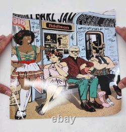 Official Pearl Jam Wrigley Field 2016 FAILE Concert Poster Chicago EL Train Ride
