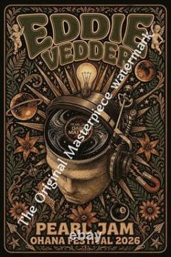 Ohana Festival 2026 Eddie Vedder/ Pearl Jam Poster only