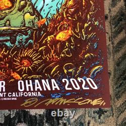 Ohana Festival gig poster 2020 Eddie Vedder Pearl Jam Munk One SIGNED #d AP mint