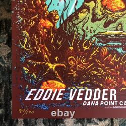 Ohana Festival gig poster 2020 Eddie Vedder Pearl Jam Munk One SIGNED #d AP mint