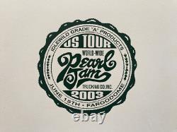 Original Pearl Jam Concert Poster Fargo North Dakota 1/50 AP2