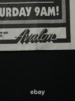 Original Punk Grunge Flyer 1991 Red Hot Chili Peppers Nirvana Pearl Jam LA