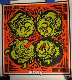 PEARL JAM 2003 Benaroya Hall Poster SIGNED Ames Bros ARTIST PROOF AP /150 MINT