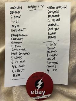 PEARL JAM 2015 TOUR SET LIST & BACKSTAGE PASS MEXICO CITY CONCERT! Kw poster
