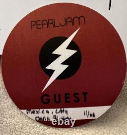 PEARL JAM 2015 TOUR SET LIST & BACKSTAGE PASS MEXICO CITY CONCERT! Kw poster