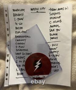 PEARL JAM 2015 TOUR SET LIST & BACKSTAGE PASS MEXICO CITY CONCERT! Kw poster