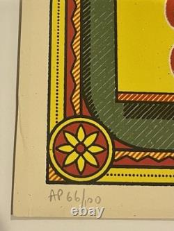 PEARL JAM 2018 Fenway Boston Poster Green Variant S/N #/100 Ian Williams AP