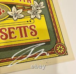 PEARL JAM 2018 Fenway Boston Poster Green Variant S/N #/100 Ian Williams AP