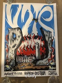 PEARL JAM/ 2018/ MISSOULA MONTANA/ Bobby Draws Skullz poster