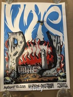 PEARL JAM/ 2018/ MISSOULA MONTANA/ Bobby Draws Skullz poster